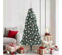 Vidaxl Artificial Pre-Lit Christmas Tree With Ball Set Green 180 Cm
