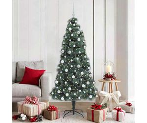 Vidaxl Artificial Pre-Lit Christmas Tree With Ball Set Green 180 Cm