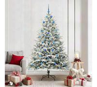 Vidaxl Artificial Pre-Lit Christmas Tree With Ball Set Green 210 Cm