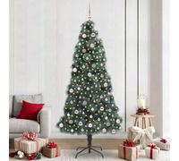 Vidaxl Artificial Pre-Lit Christmas Tree With Ball Set Green 240 Cm