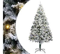 vidaXL Artificial Pre-lit Christmas Tree with Ball Set Green 400 cm, Modern Christmas Tree, Pre-Lit Holiday Decor, USB Powered Pine, Seasonal Home Ornament, Minimalist Outdoor