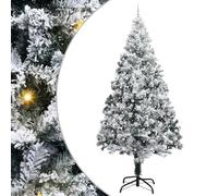 vidaXL Artificial Pre-lit Christmas Tree with Ball Set Green 400 cm, Modern Christmas Tree, Pre-Lit Holiday Decor, USB Powered Pine, Seasonal Home Ornament, Minimalist Outdoor