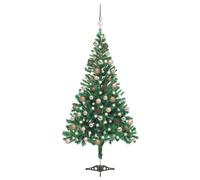 vidaXL Artificial Pre-lit Christmas Tree with Ball Set Xmas Tree 564 Branches