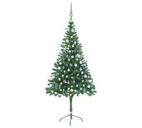 vidaXL Artificial Pre-lit Christmas Tree with Ball Set Xmas Tree 564 Branches