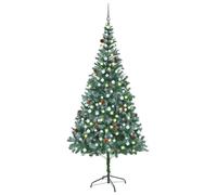 vidaXL Artificial Pre-lit Christmas Tree with Ball Set Xmas Tree Pinecones