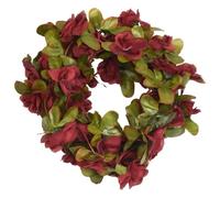 vidaXL Artificial Silk and PE Flower Garlands in Wine Red - Pack of 6 - Weather Resistant, Low Maintenance and Versatile Decoration