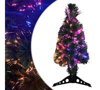 vidaXL Artificial Slim Christmas Tree with Stand 64 cm Fibre Optic Xmas Tree