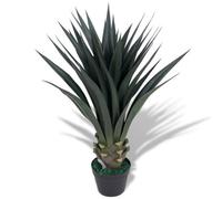 vidaXL Artificial Yucca Plant with Pot 85cm Green Lifelike Realistic Fake