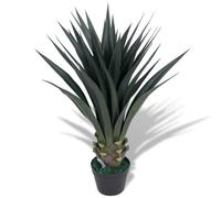 vidaXL Artificial Yucca Plant with Pot 85cm Green Lifelike Realistic Fake