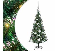vidaXL ArtificialChristmasTree with 150 LEDs Green 120 cm PVC,