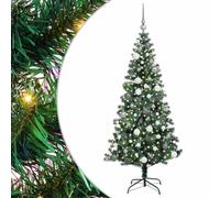 vidaXL ArtificialChristmasTree with 300 LEDs Green 180 cm PVC,