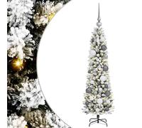 vidaXL ArtificialChristmasTree with Stand White 120cm PVC, Living Room, Modern, Decorative Christmas Tree, Pre-Lit, Indoor Holiday Lighting, Seasonal Decor, Winter Wonderland