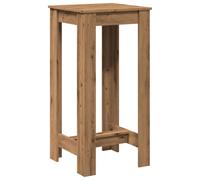 vidaXL Artisan Oak Bar Table - Engineered Wood, 51 x 50 x 103.5 cm, 80 kg load, Kitchen/Pub/Bistro