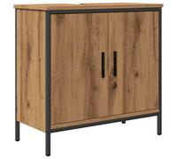 vidaXL Artisan Oak Engineered Wood Sink Cabinet Vanity Unit - 60x30x60 cm, Top Surface for Sink, Ample Bathroom Storage