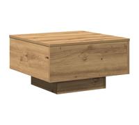 vidaXL Artisan Oak Square Coffee Table - Solid Wood, 55x55 cm, Indoor, Living Room, Compact & Modern Lounge Table, 50 kg Load, Brown