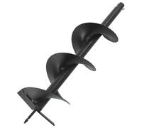 vidaXL Auger Drill Bit 200mm - Steel Construction Drilling Tool for Garden Planting, Road Works, Fence Post Installation, Durable with 20mm Shank