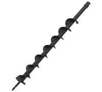 "vidaXL Auger Drill Steel 60mm - Heavy-Duty, High Compatibility Drill for Tree Planting, Road Construction and Fence Posts Setting"