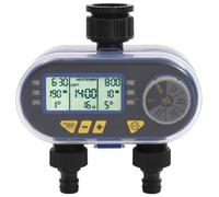 vidaXL Automatic Digital Water Timer with Dual Outlet Hose End Tap Timers