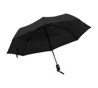 vidaXL Automatic Folding Umbrella Black Portable Rain Travel Camp Umbrella