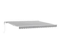vidaXL Automatic Retractable Awning Screen Anthracite and White 400x300 cm