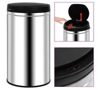 Vidaxl Automatic Sensor Dustbin 60 L Stainless Steel