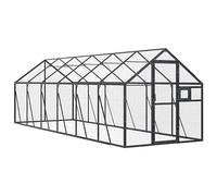vidaXL Aviary Anthracite 1.79x6x1.85 m Aluminium