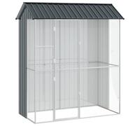 vidaXL Aviary Anthracite 215 x 110 x 247 cm Steel