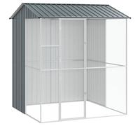 vidaXL Aviary Anthracite 215 x 210 x 247 cm Steel
