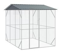 vidaXL Aviary Anthracite 310 x 227 x 247 cm Steel