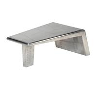 vidaXL Aviator Coffee Table Aluminium Vintage Aircraft Airman Style, Silver