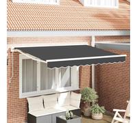 vidaXL Awning Frame Anthracite 250 x 200 cm Polyester with PU coating