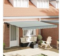 vidaXL Awning Frame Green and White 400 x 300 cm