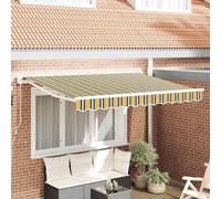 vidaXL Awning Frame Green and Yellow 250 x 200 cm