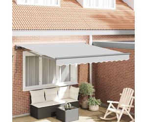 vidaXL Awning Frame Manual Adjustable Anthracite 3 x 2.5 m Steel