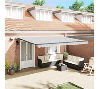 vidaXL Awning Frame Manual Anthracite 500 x 300 cm Aluminium