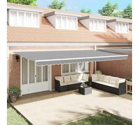 Awning Frame Manual White 600 x 300 cm Aluminium