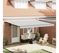 Awning Frame Retractable Powder-coated steel and aluminium Terrace vidaXL