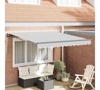vidaXL Awning Frame Retractable Manual Anthracite 3 x 2.5 m