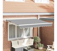 vidaXL Awning Frame White 2.5 x 2 m Powder-coated steel and aluminium