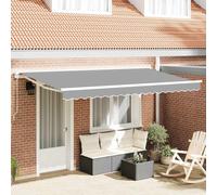 vidaXL Awning Frame White 4 x 2 m Powder-coated steel and aluminium