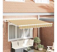 vidaXL Awning Frame Yellow and Grey 250 x 200 cm