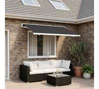 VidaXL Awning Replacement Fabric Anthracite 300 X 250 Cm Polyester