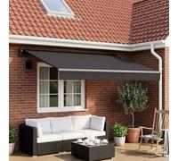 VidaXL Awning Replacement Fabric Anthracite 350 X 250 Cm Polyester