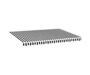 vidaXL Awning Replacement Fabric Anthracite and White 380x295 cm Polyester