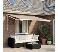 VidaXL Awning Replacement Fabric Beige 400 X 300 Cm Polyester
