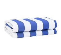 vidaXL Awning Replacement Fabric Blue and white 10 x 1.6 m Fabric