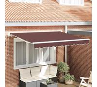 vidaXL Awning Replacement Fabric Brown 2.5 x 2 m Polyester