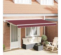 vidaXL Awning Replacement Fabric Burgundy 400 x 200 cm Canvas