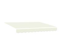vidaXL Awning Replacement Fabric Cream 235 x 195 cm Polyester, Balcony Shade, Modern Rectangular Awning, Durable UV Resistant Fabric, Waterproof Canopy for Outdoor Weather Protection