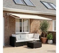 VidaXL Awning Replacement Fabric Cream 400 X 300 Cm Polyester